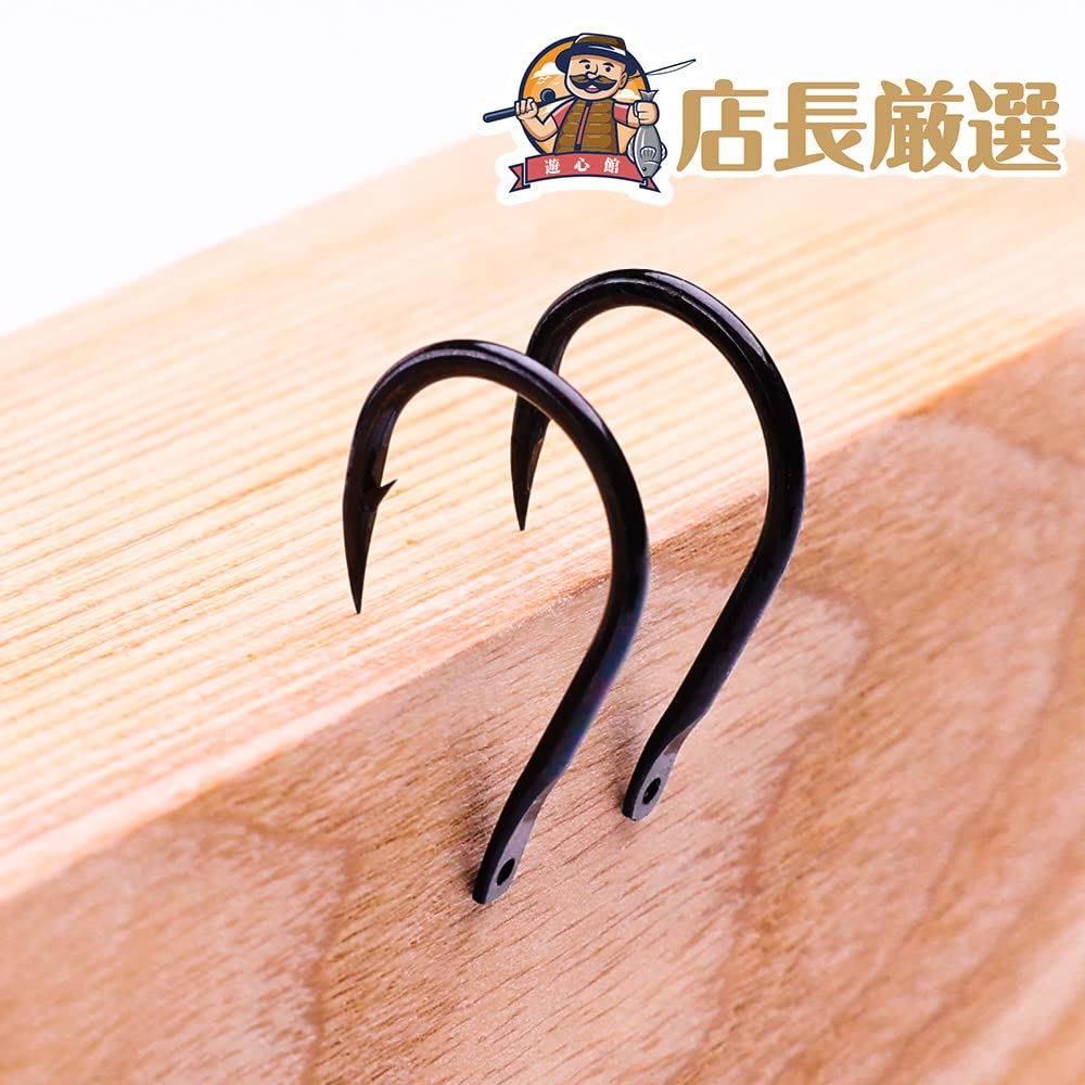 Amazon | 遊心館釣具 穴あき石鯛針 25/50枚 全6サイズ（10-15号）貝類