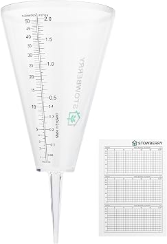 Outdoor Rain Gauge for the Garden, Easy to Use & Read Rain Meter