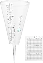 STOWBERRY Outdoor Rain Gauge for the Garden – Easy-Read Rain Meter with Clear Scale for Accurate Rainfall Measurement