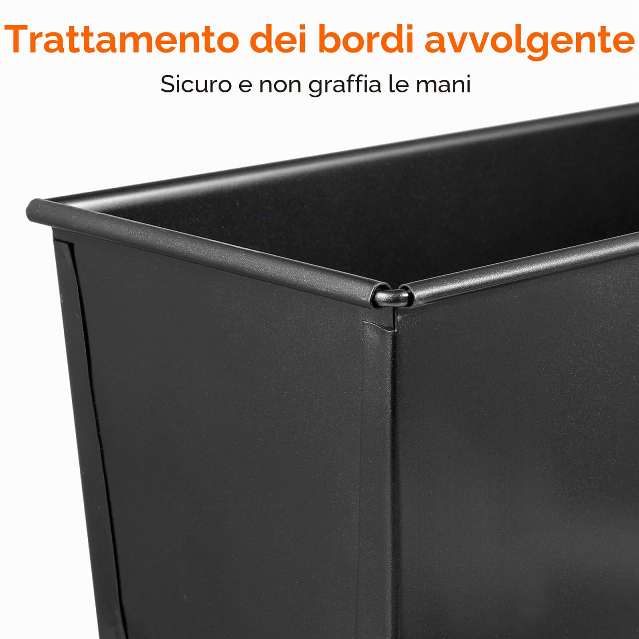 YARNOW Teglia Per Pancarre Con Coperchio Scorrevole 13X4.8X4.3 Pollici Stampo Per Pane in Cassetta Antiaderente Per Cottura Toast E Fatta in Casa