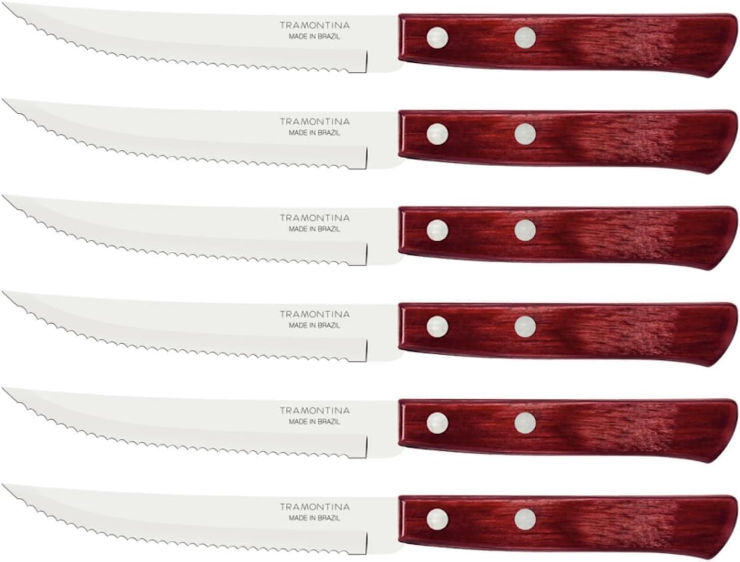 Tramontina Knives Set, Stainless Steel, Red, 30 x 30 x 30 cm