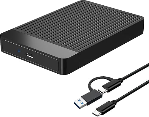 Disco duro externo portátil ultra delgado de 160 GB USB 3.1 tipo C HDD almacenamiento para PC, Mac, portátil, PS4, Xbox one