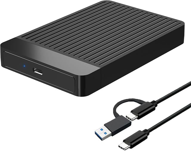 120GB Ultra Slim Portable External Hard Drive USB 3.1 Type C HDD Storage for PC, Mac, Laptop, PS4, Xbox one