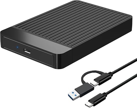 750GB Ultra Slim Portable External Hard Drive 2.5 HDD USB 3.1 Type-C Storage for PC, Mac, Laptop