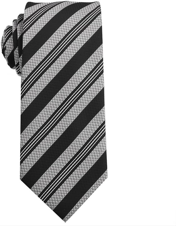 Black Pattern Tie Men's Business Formal Casual Yarn-dyed Suit Hand-tied