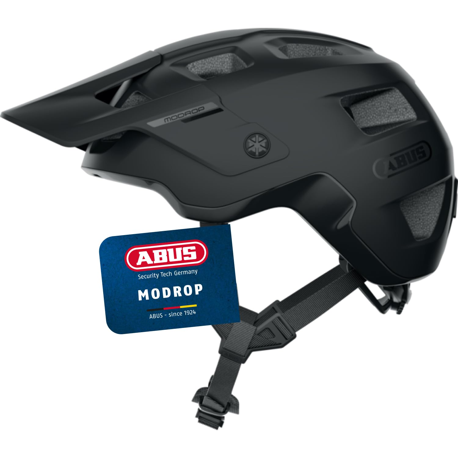 ABUS Casque VTT MoDrop – Casque de vélo robuste avec une bonne ventilation pour VTT – Ajustement personnalisé – Pour homme et femme