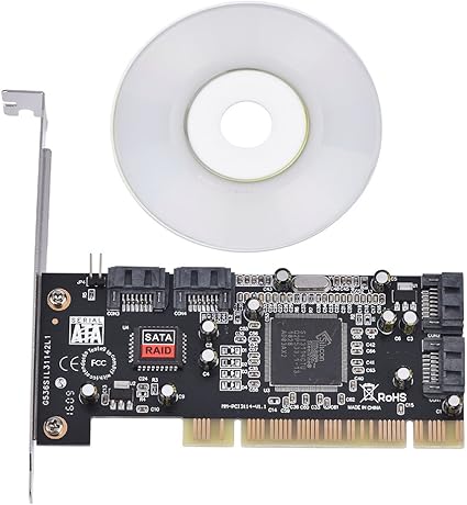 Amazon Co Jp Pci4内蔵sataポート1 5gbps Sil3114チップセットraidコントローラカード 4つのハードドライブをサポートwindows 98se Me 2000 Xp Nt 4 0 Xp 64 Bit Vista Linux Netware Os対応 パソコン 周辺機器