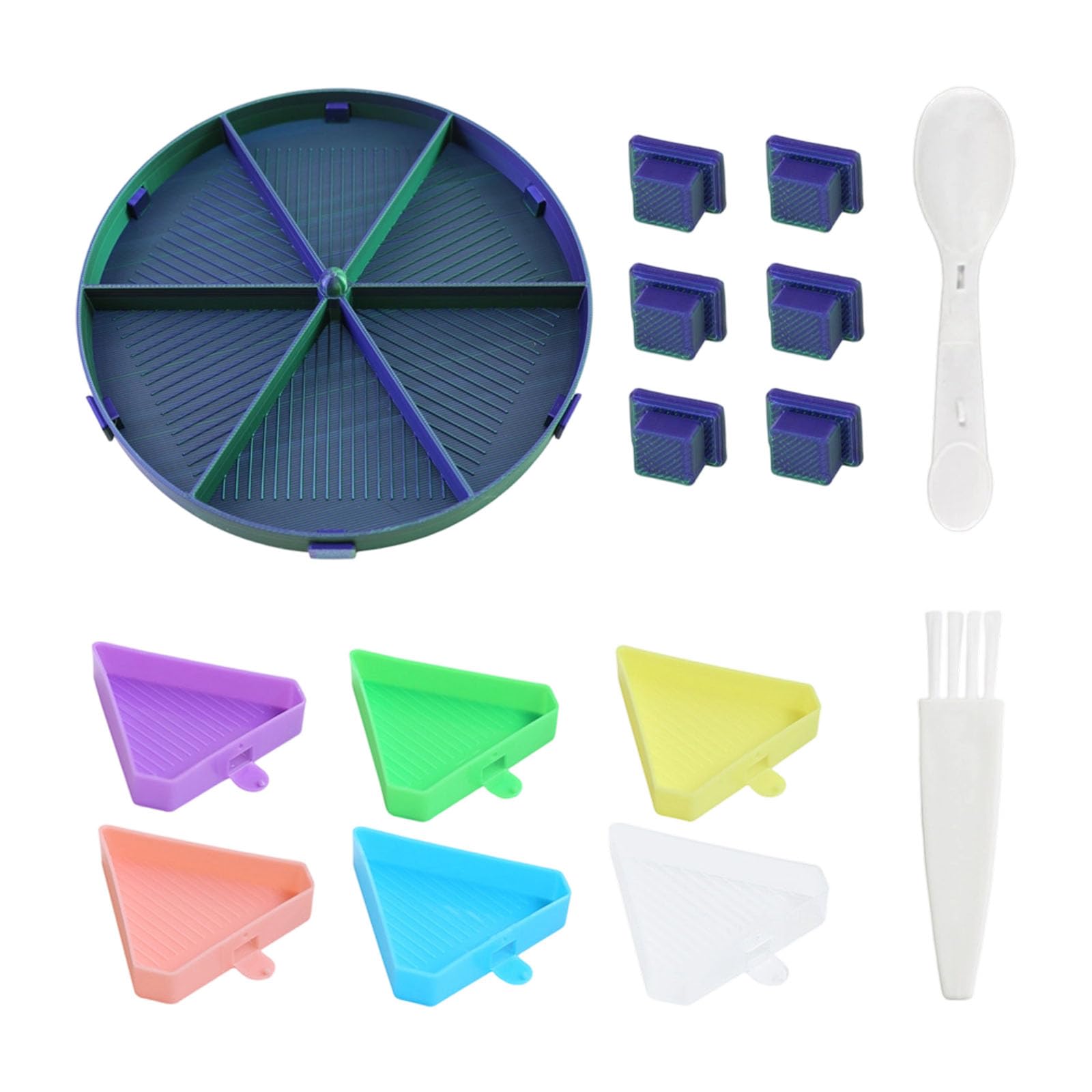 Piceioep Handcraft Sifting Tray Set with Round Polylactic Acid Materials Fast Screening Easy Cleaning Suitable for Jewelry Making Beads Sifter