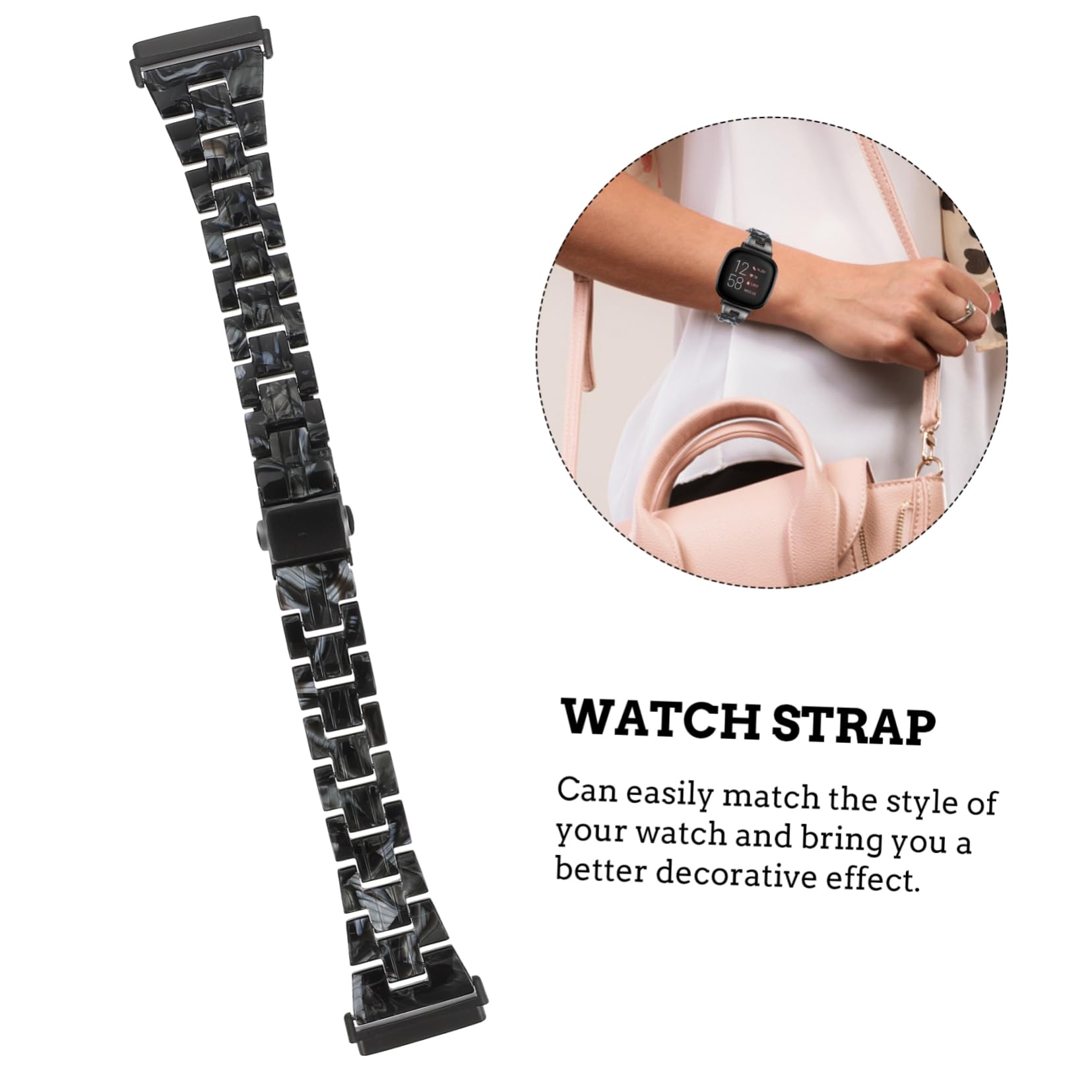 Housoutil Lot De 3 Bracelets De Rechange En Résine Compatibles Pour Montre Connectée Pour Hommes Et Femmes