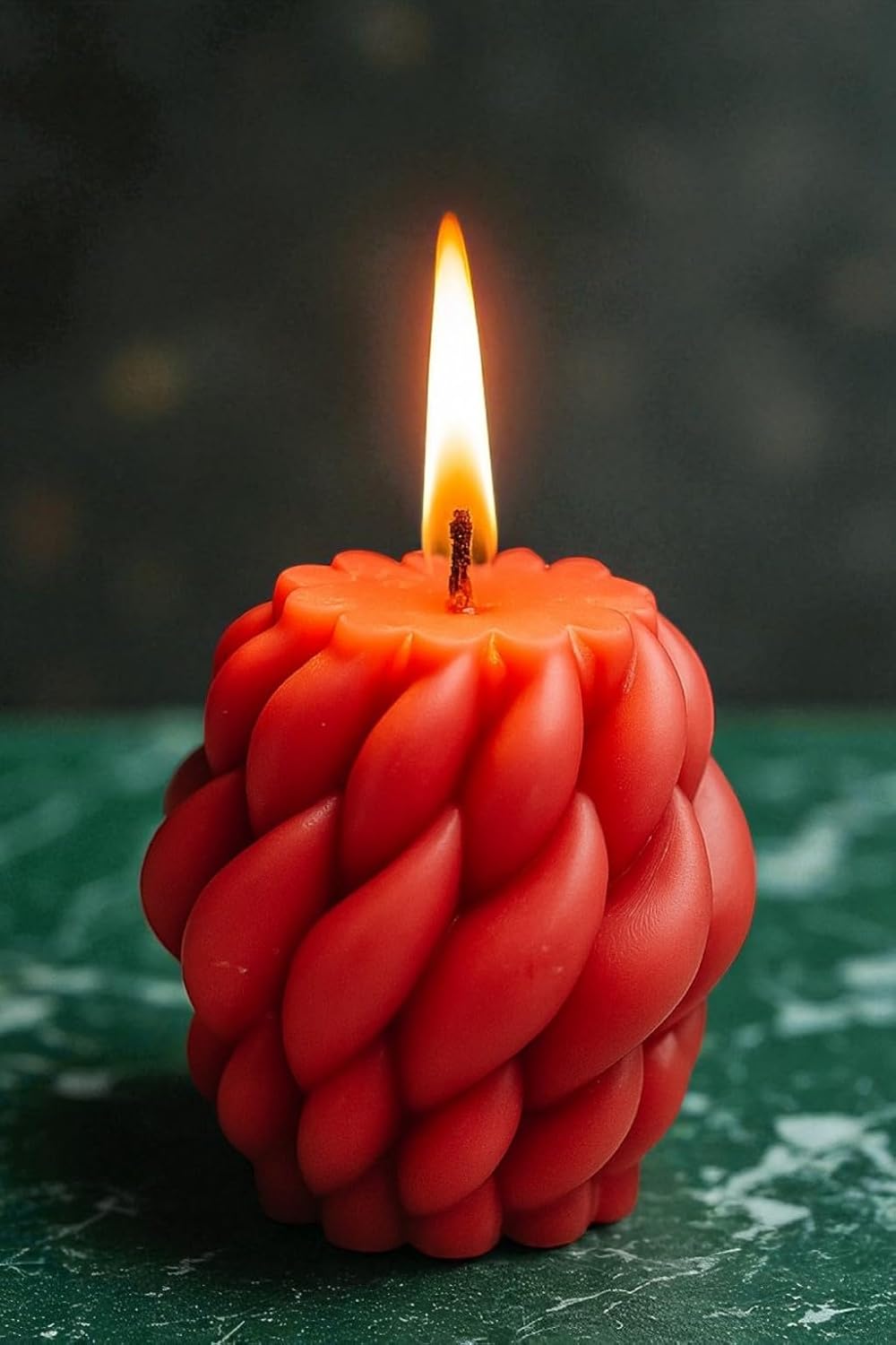 Premium Festive Raindrop Candle | Decorative Handmade Wax Candle for Diwali, Christmas, Valentine Gift – RDC01