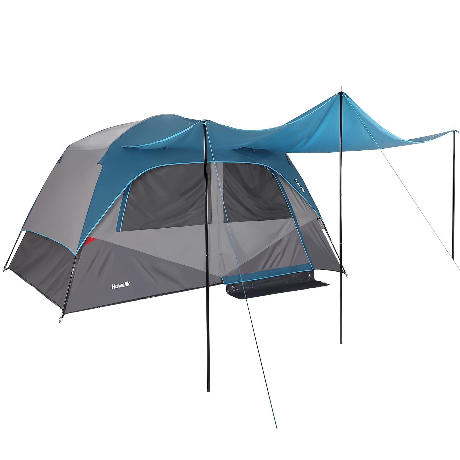 Camping Tent, Tent for Camping, Easy Set up Camping Tent for 6 Person Outdoor Traveling, Light Blue