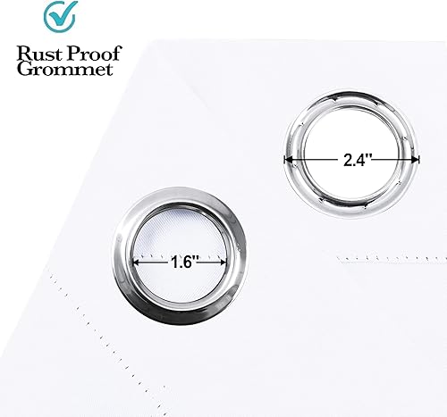 Miniatura 5 de RYB HOME Cortinas opacas aislantes térmicas, cortinas temporales de privacidad para puerta para dormitorio, armario, puerta, puerta de acordeón,