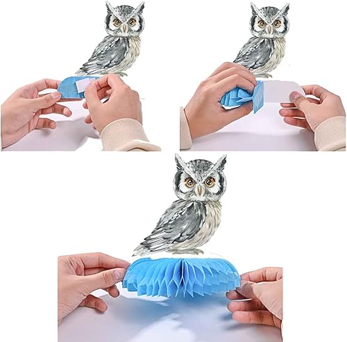 Miniatura 3 de 5 piezas de búho de animales del bosque para fiestas centros de mesa de cumpleaños  Decoraciones de baby shower búhos fiesta animales del bosque