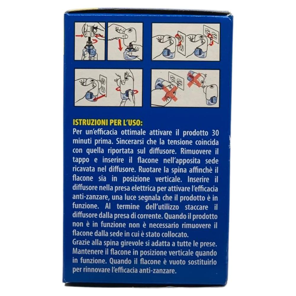 Ricarica Liquida Inodore 120 Notti, per Diffusore Antizanzare Confezione da 2X36ml (4 Unità)