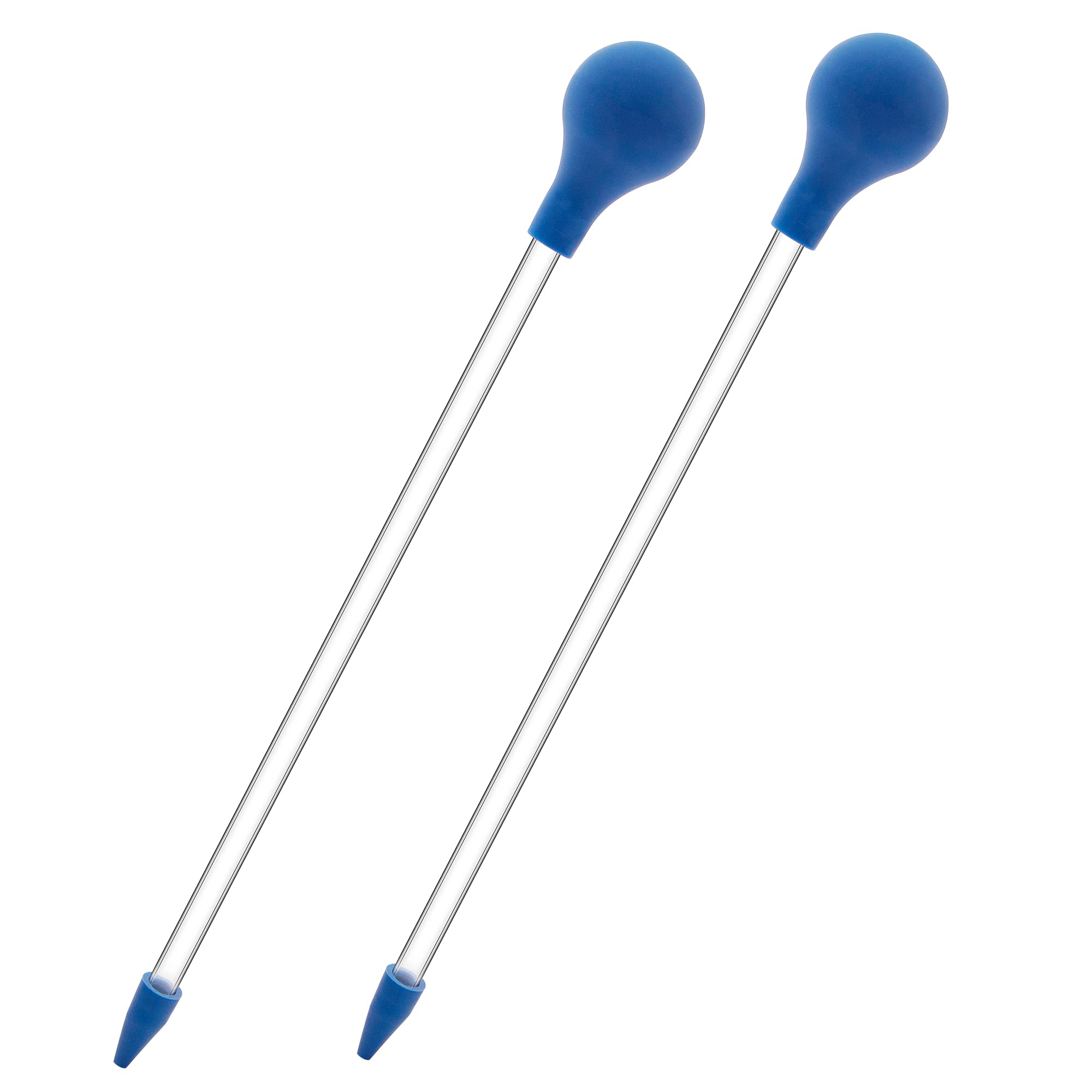 Mangiatoia per Coralli Lungo 30 cm Tubo di Alimentazione in Acrilico per Pesci Marini Pipetta Lunga per la Maggior Parte Degli Organismi d'Acquario 2 Pezzi (Blu)