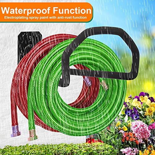 image for PeoMev 150ft Heavy Duty Hose Hanger Wall Mount Water Hose Holders for 