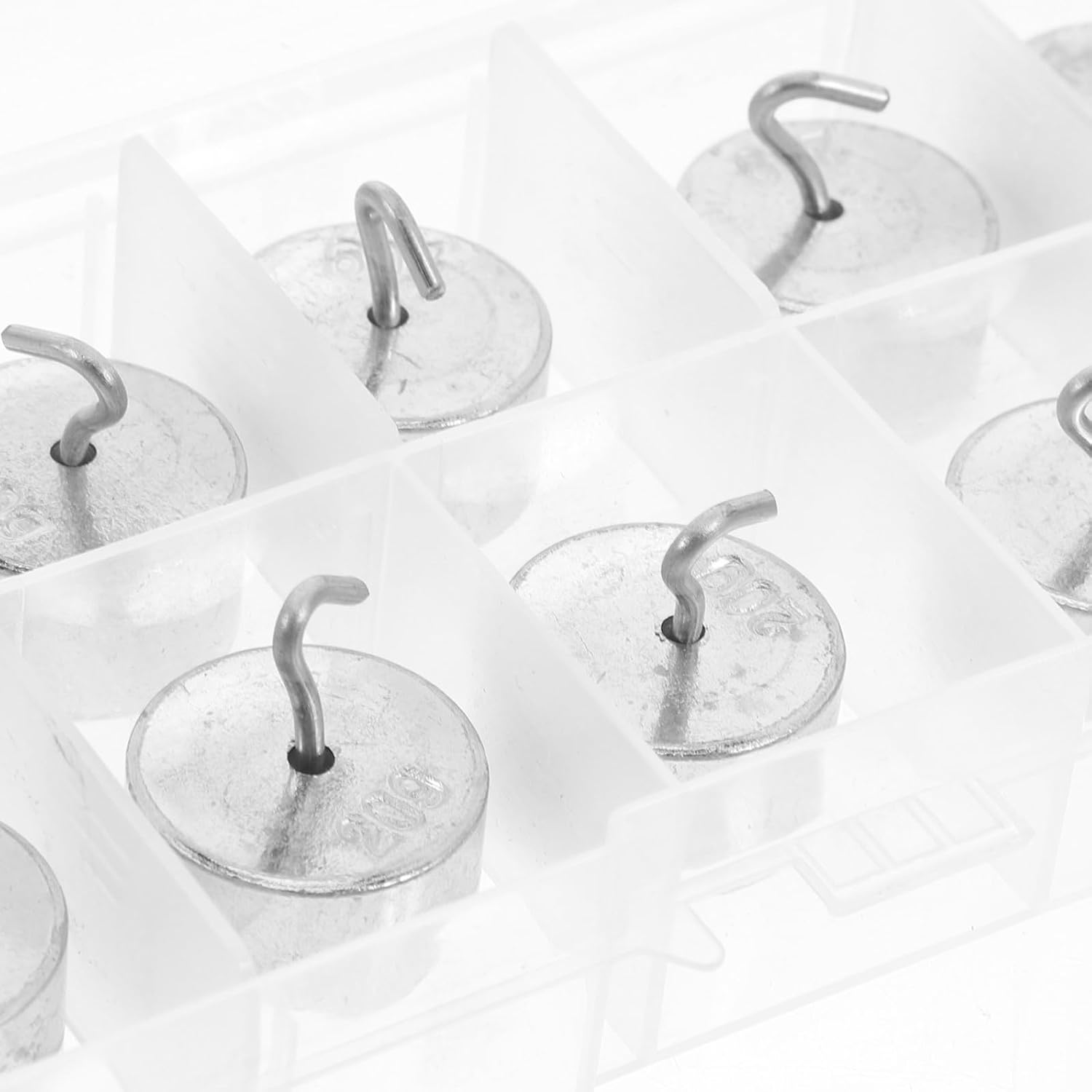 10pcs 20g Metal Hooked Weights Set for Laboratory Physics Experiments, Scientific Lab Equipment Mass Set for Teaching and Balance Weighing