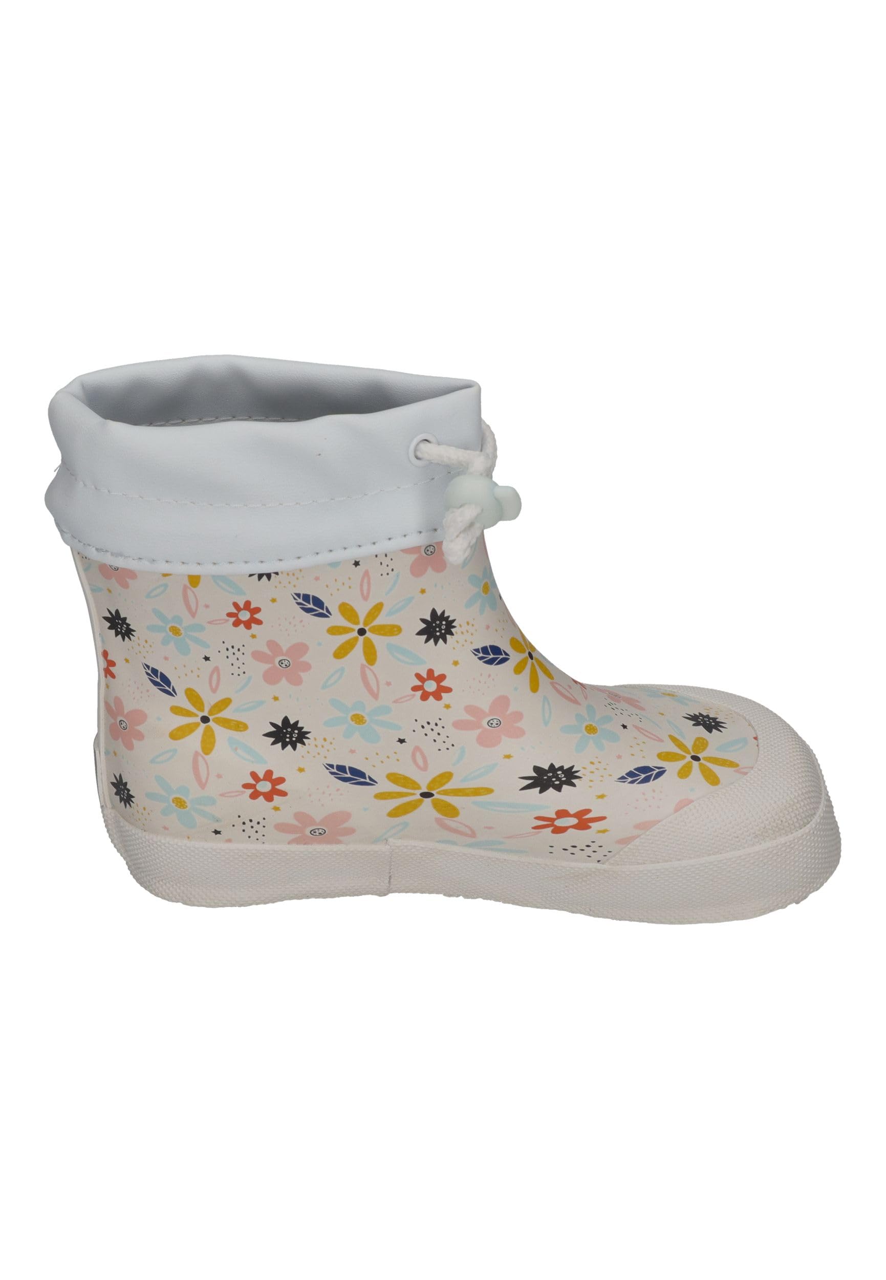 KOEL Barefoot Gummistiefel für Kleinkinder WELLIE Flowers White, Größe:20 EU