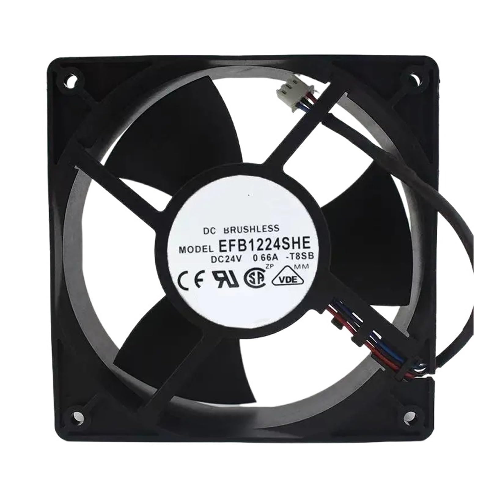 GJEXXPTST 120mm Fan EFB1224SHE-T8SB 120x120x38mm 24V 0.66A Cooling