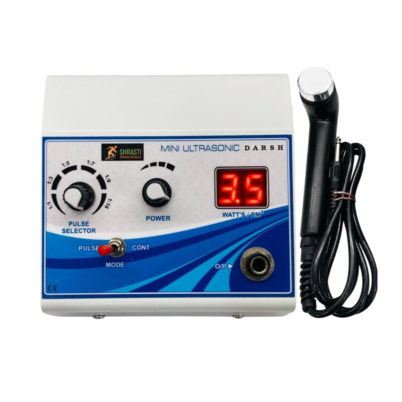 Portable Therapy Machine with Handheld Probe | Digital Display | Home & Professional Use | Compact Personal Care Device
