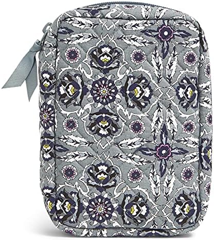 Vera Bradley Women's Cotton Zip-around Jewelry Organizer Case, Plaza Tile - Recycled Cotton, One Size