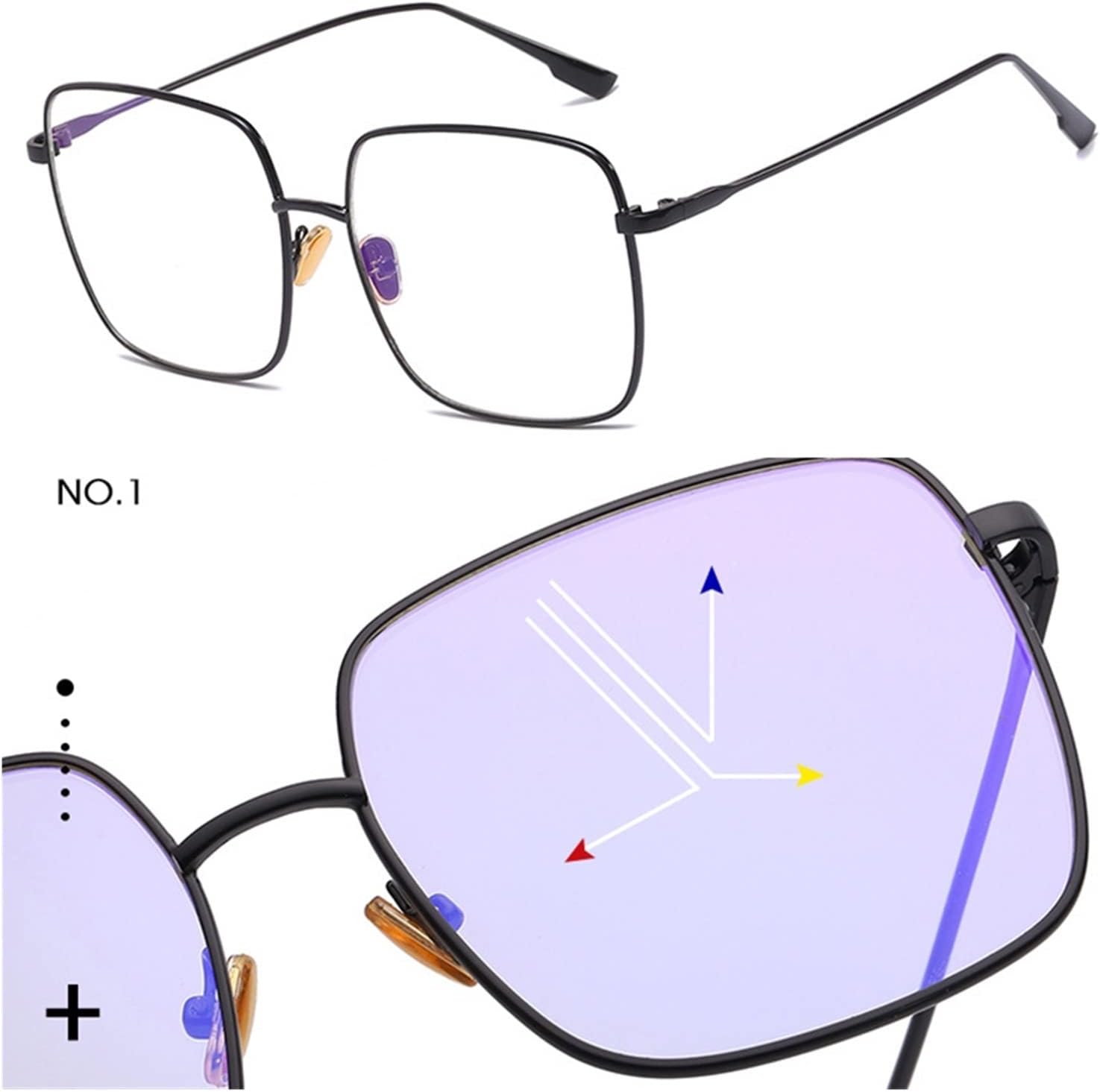 Classic Square Transparent Glasses Frame Women Fashion Anti Blue Light Eyeglasses Ladies Vintage Trendy Sunglasses