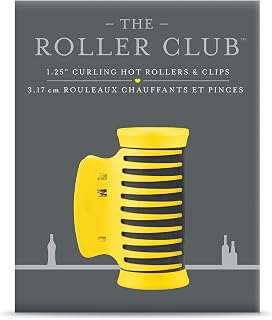 Drybar The Roller Club 1.25" Curling Hot Rollers & Clips - Salon-Quality Curls at Home