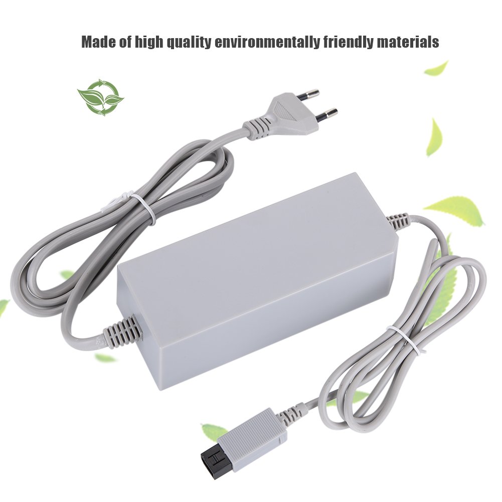 Zasilacz Sieciowy do , Zamiennik ładowarki Konsoli do Gier do NintendoWii, Zasilacz Sieciowy z Wieloma Zabezpieczeniami Przewód Zasilający 110-240 V