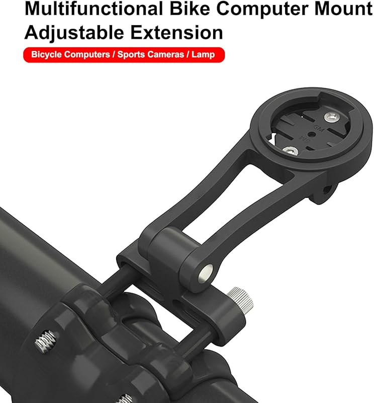 BSSOK Állítható Alumínium Kerékpár Komputer Tartó - Kompatibilis Garmin Edge, Wahoo Elemnt, Bryton, Cateye, GoPro Kamera és Lámpa Rögzítésér