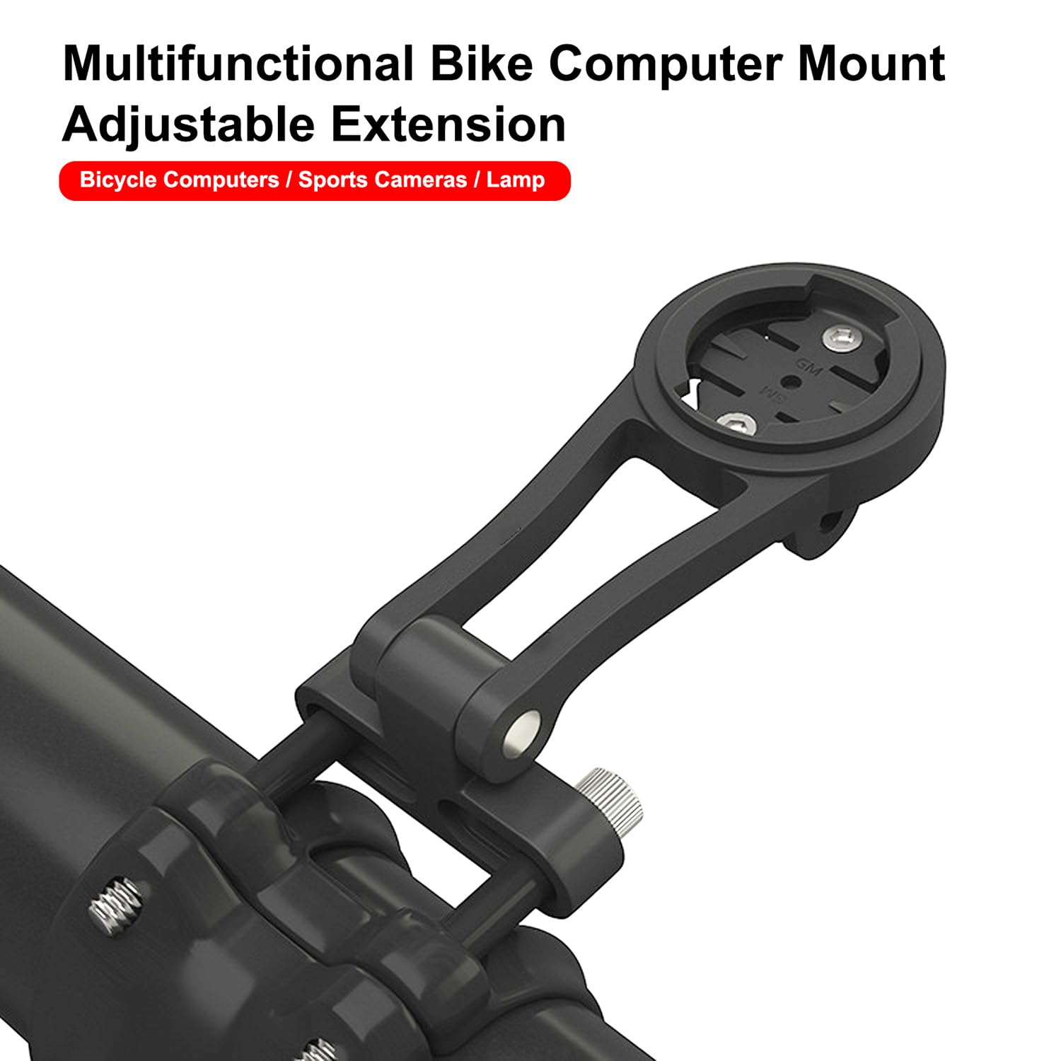 BSSOK Verstellbare Fahrrad Computer Halterung für Rennrad, (Aluminiumlegierung) Kompatibel für Garmin Edge, Wahoo Elemnt, Bryton, GoPro-Kamera und Lampe Sport & Freizeit