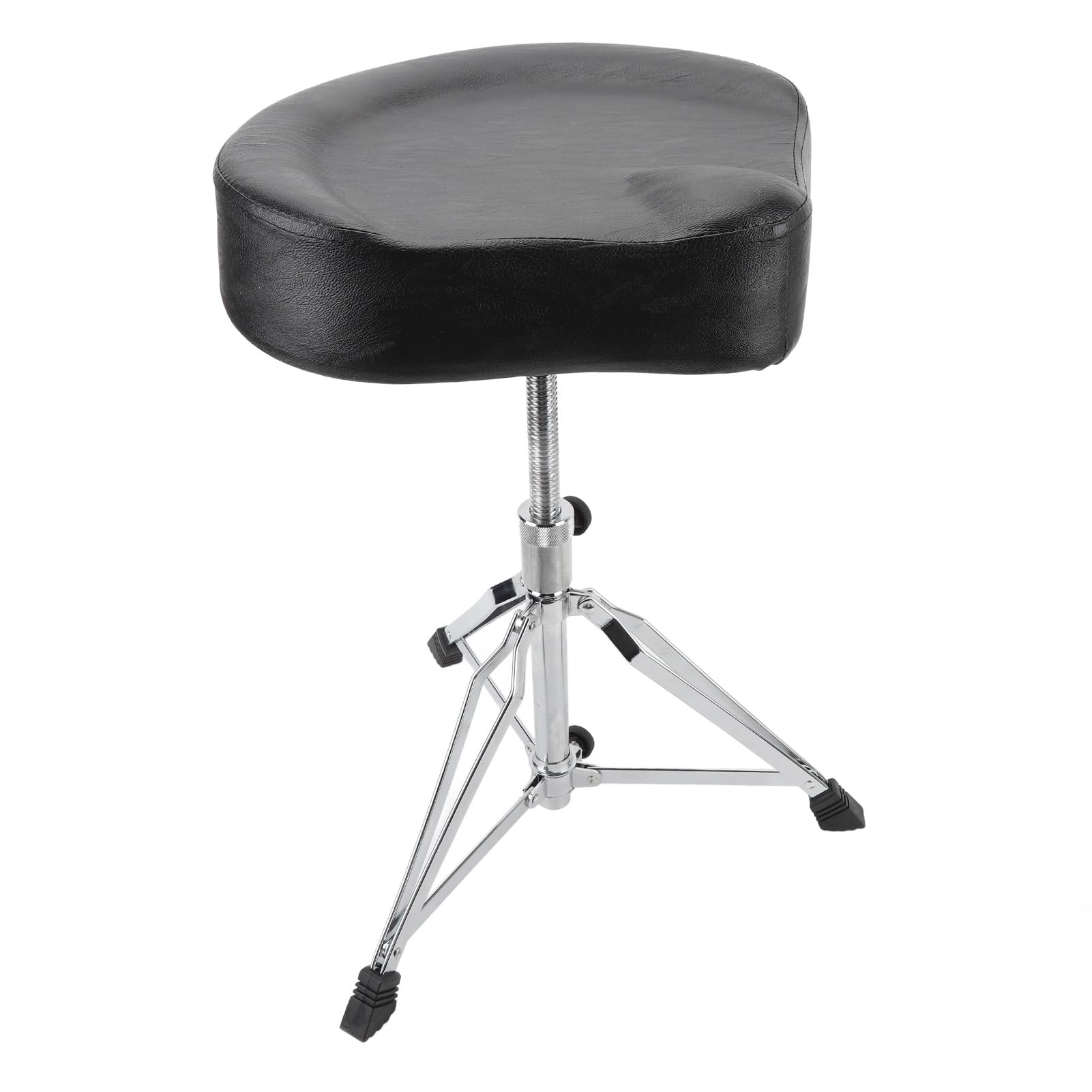 AlomejorMotorcycle Style Drum Throne Padded Height Adjustable Drum Stool with Non Slip Feet for Adult Beginner Drummers
