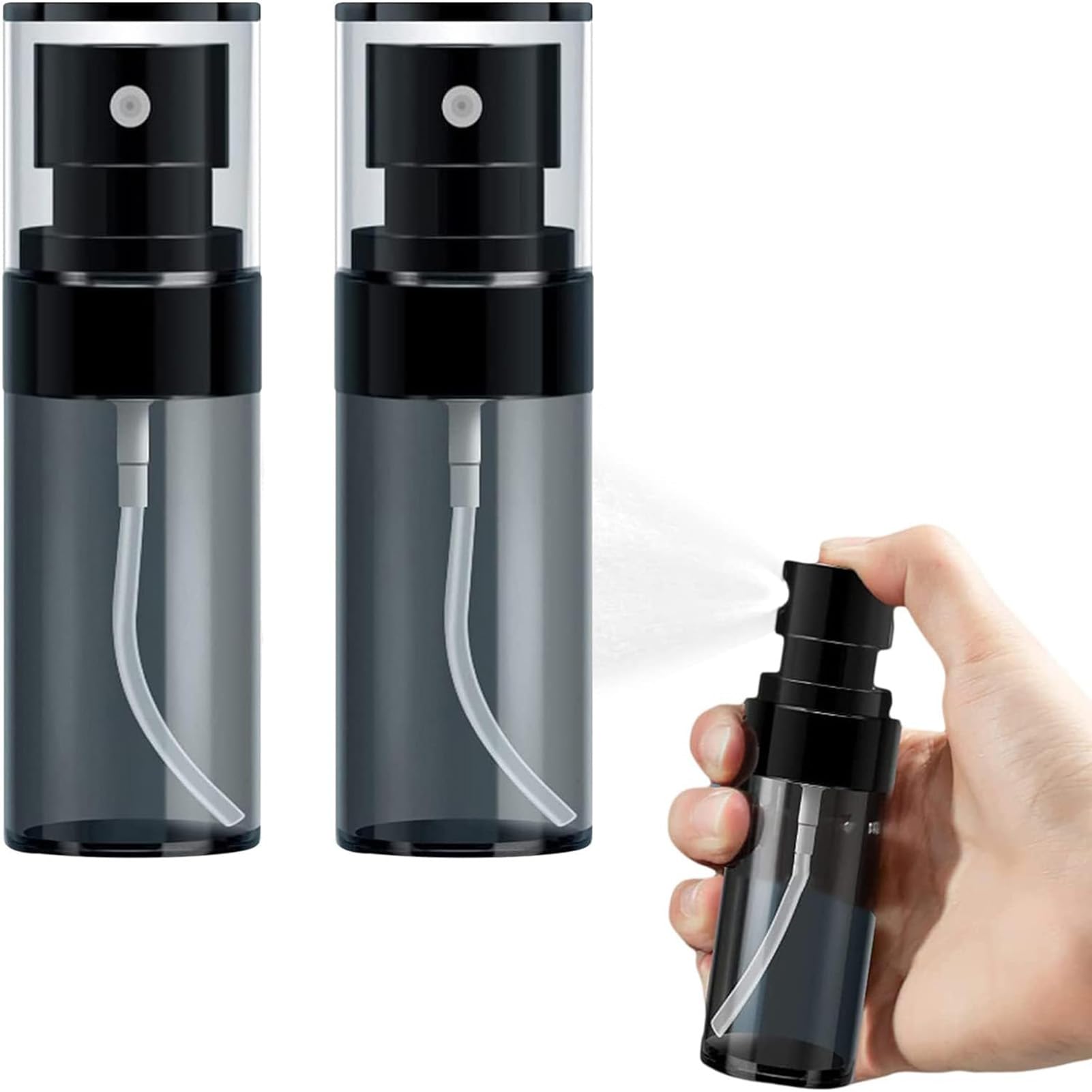 BAOLY Perfume Refill, 2Pcs Fine Misting Spray, Travel Atomizer, Mini Empty Portable Bottles, 30ml Refillable for Women & Men