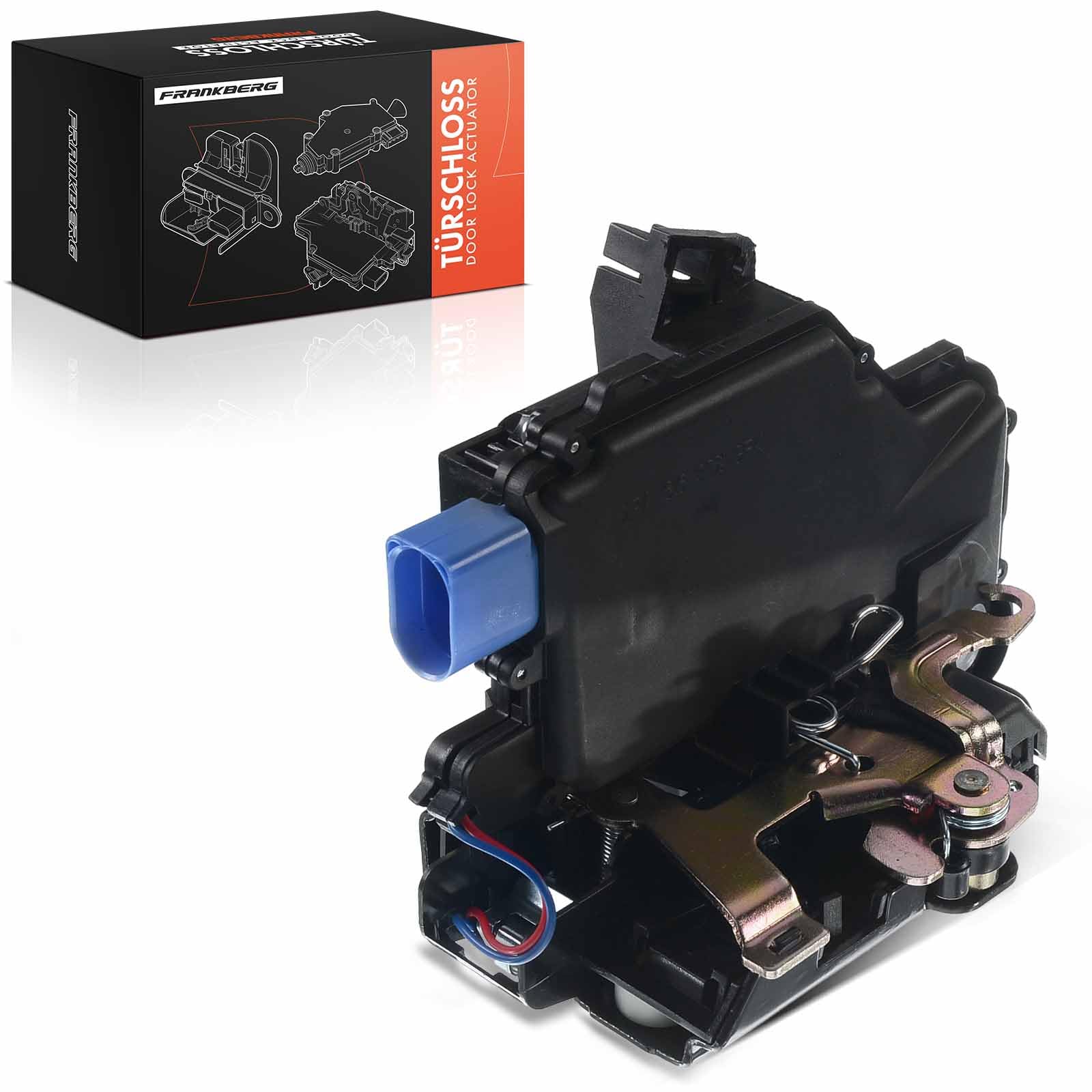 Frankberg Door Lock Actuator Front Left Compatible with Polo 9N 2001-2009 C.a.d.d.y MK III 2004-2011 Fabia I 6Y2 6Y3 6Y5 2000-2007 Roomster 5J 2007-2010 Ibiza MK IV 2002-2008 Replace# 3B1837015AQ