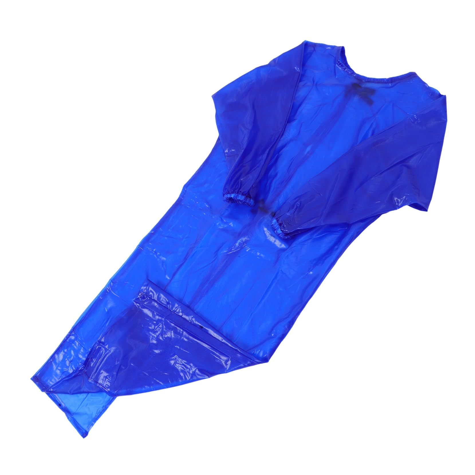 Ölbeständige Dicke Pvc Arbeitsschürze für Männer und Frauen Langärmlige Schutzkleidung für Schlachthöfe und Aquatische Umgebungen in Blau