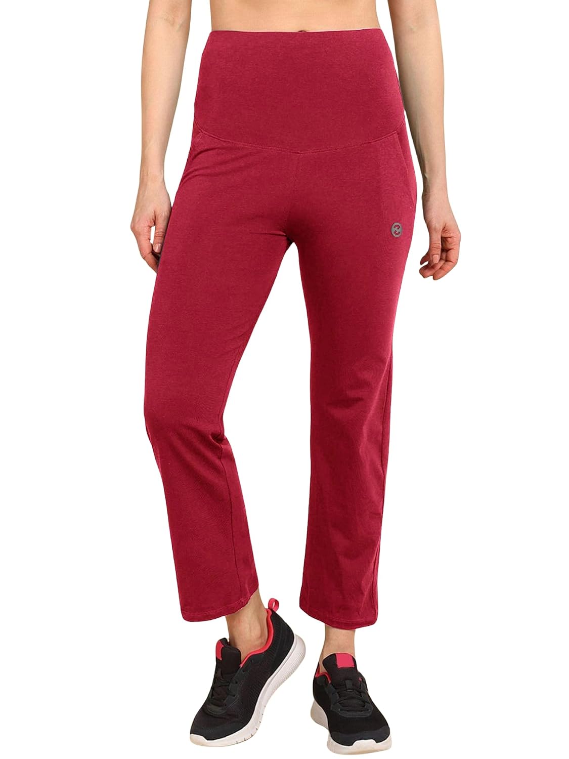 ZELENA Cotton Maternity Track Pants for Women with Pockets | Pre & Post Pregnancy Trousers for Pregnant Woman | Maternity ...