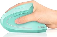 Vista 12 de Lekvey Ratón ergonómico, ratón inalámbrico vertical recargable 2.4G USB óptico túnel carpiano ratones : 3 DPI 800/1200/1600 niveles 6 botones