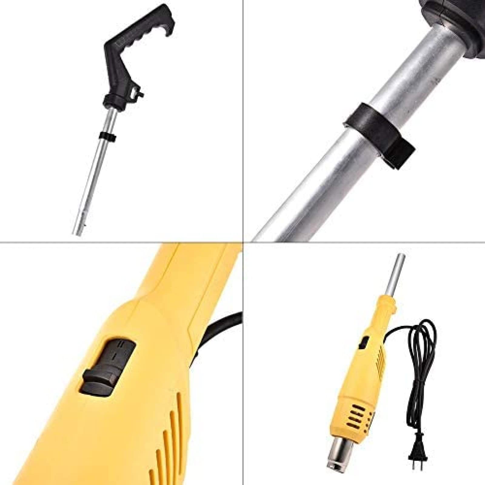 Brûleur de mauvaises herbes électrique 2 en 1, désherbeur à fonction 2000W, bâton de désherbage thermique, jusqu'à 600 ℃, outils de jardin