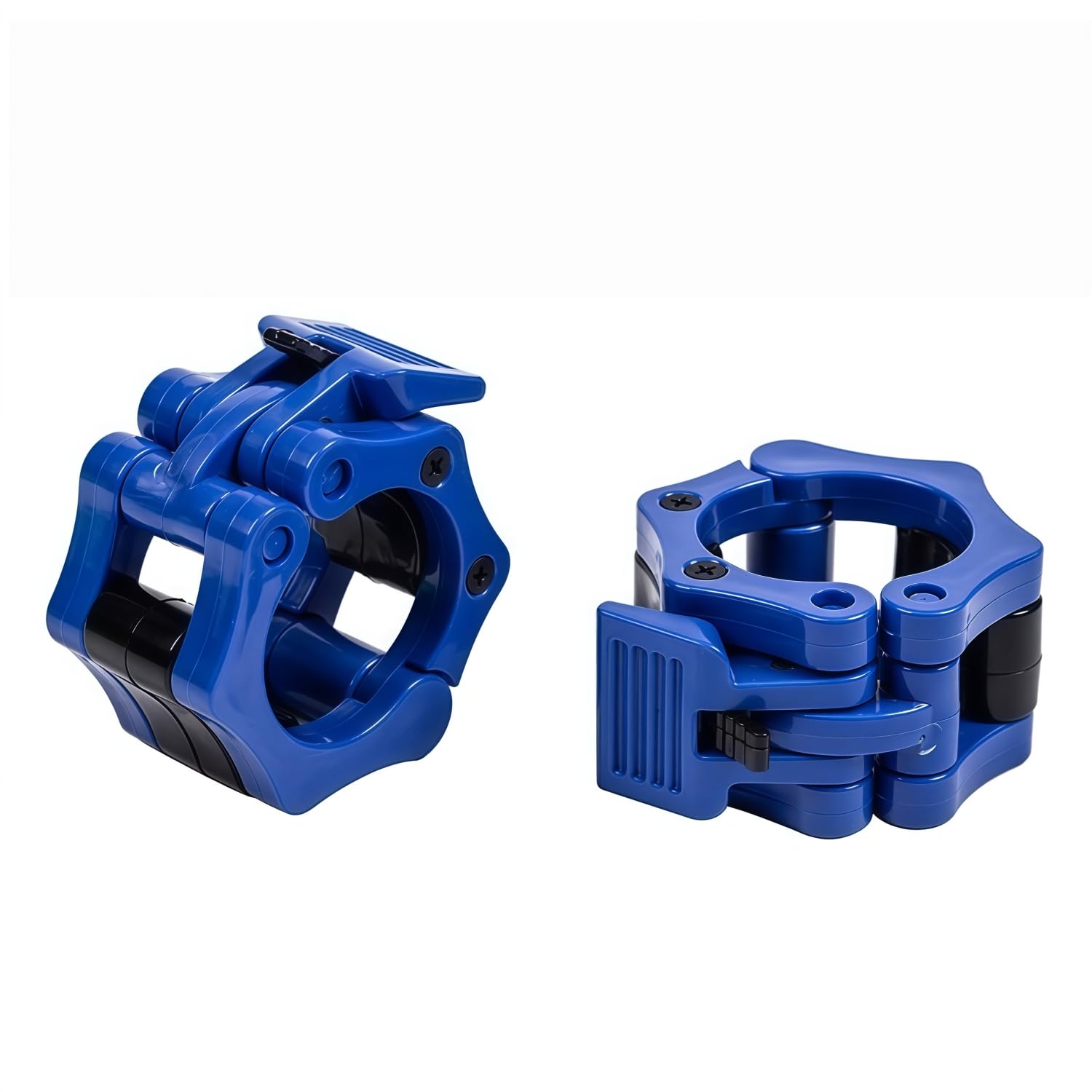 QHFlashbuy Barbell Clips,2 PCS Dumbbell Collars1 Inch/2.5CM Weight Clips Barbell Clamps Non-Slip Gym Clips Quick Release Weight Barbell Locks Collar Clips for Workout,Weightlifting(Blue)