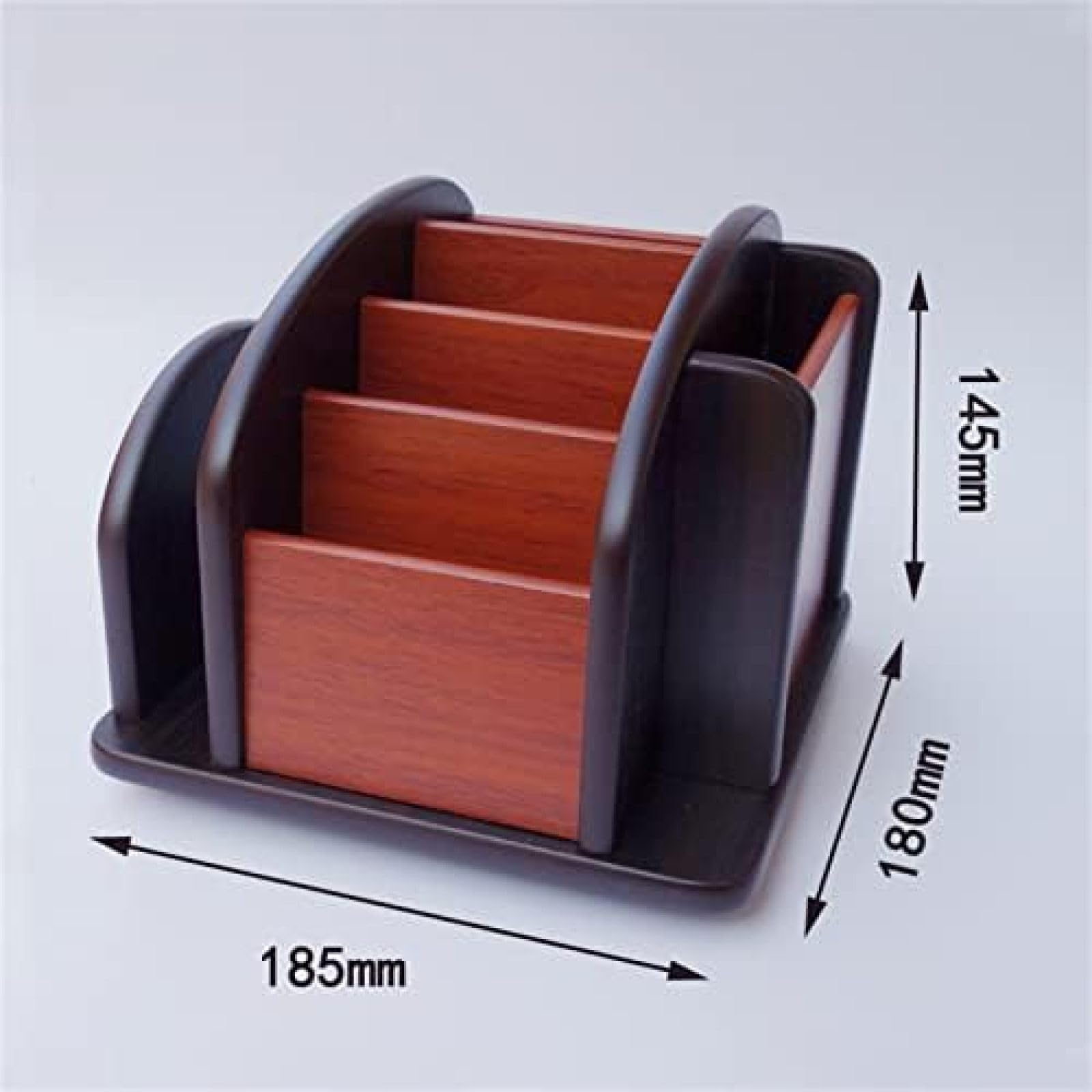 Die Organisateur De Bureau Rotatif en Bois Grande Capacité Boîte De Rangement Fournitures De Bureau Stylo en Bois Porte-Crayon,Un,Constructive23