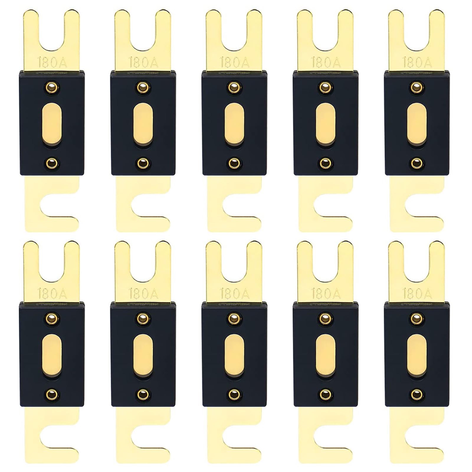 Baomain 3-Pack 40A ANL Fuse Bulk Value Pack with Gold-Plated Terminals for Car Audio, Amplifier, Truck, Boat, RV - 12V/24V Circuit Protection — view 12