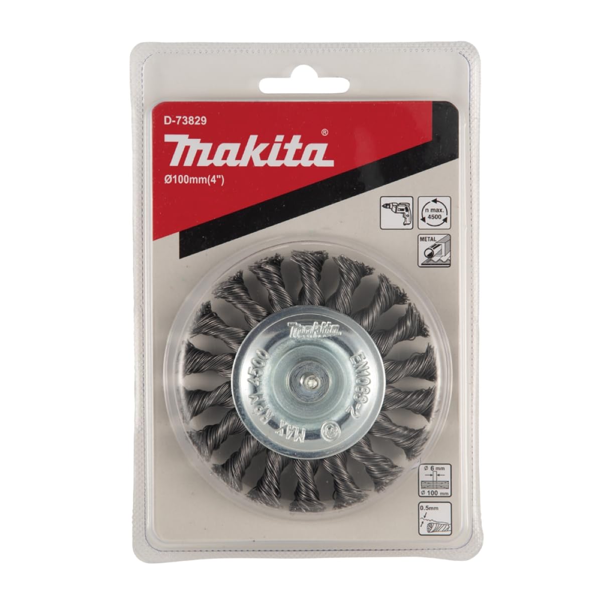 MAKITA WIRE WHEEL BRUSH STRAIGHT SHANK 100MM D-73829-image-13
