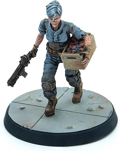 Miniatura 7 de Modiphius Entertainment Fallout Wasteland Warfare Survivors - Ghoul Settlers (The Slog) - 6 miniaturas de resina sin pintar, incluye bases