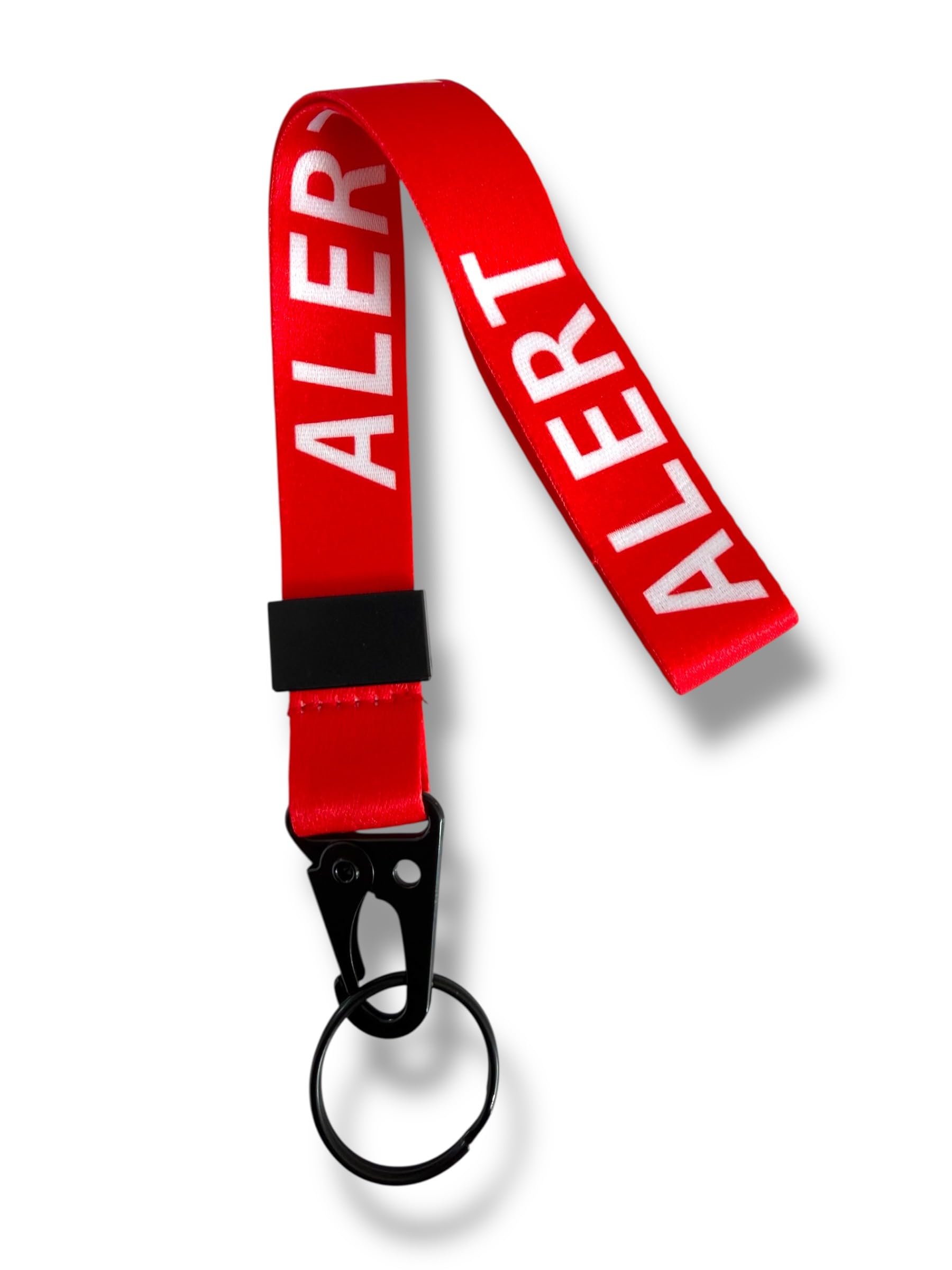 PAC Supplies Global Medical Alert Wrist Lanyard, Red (5)
