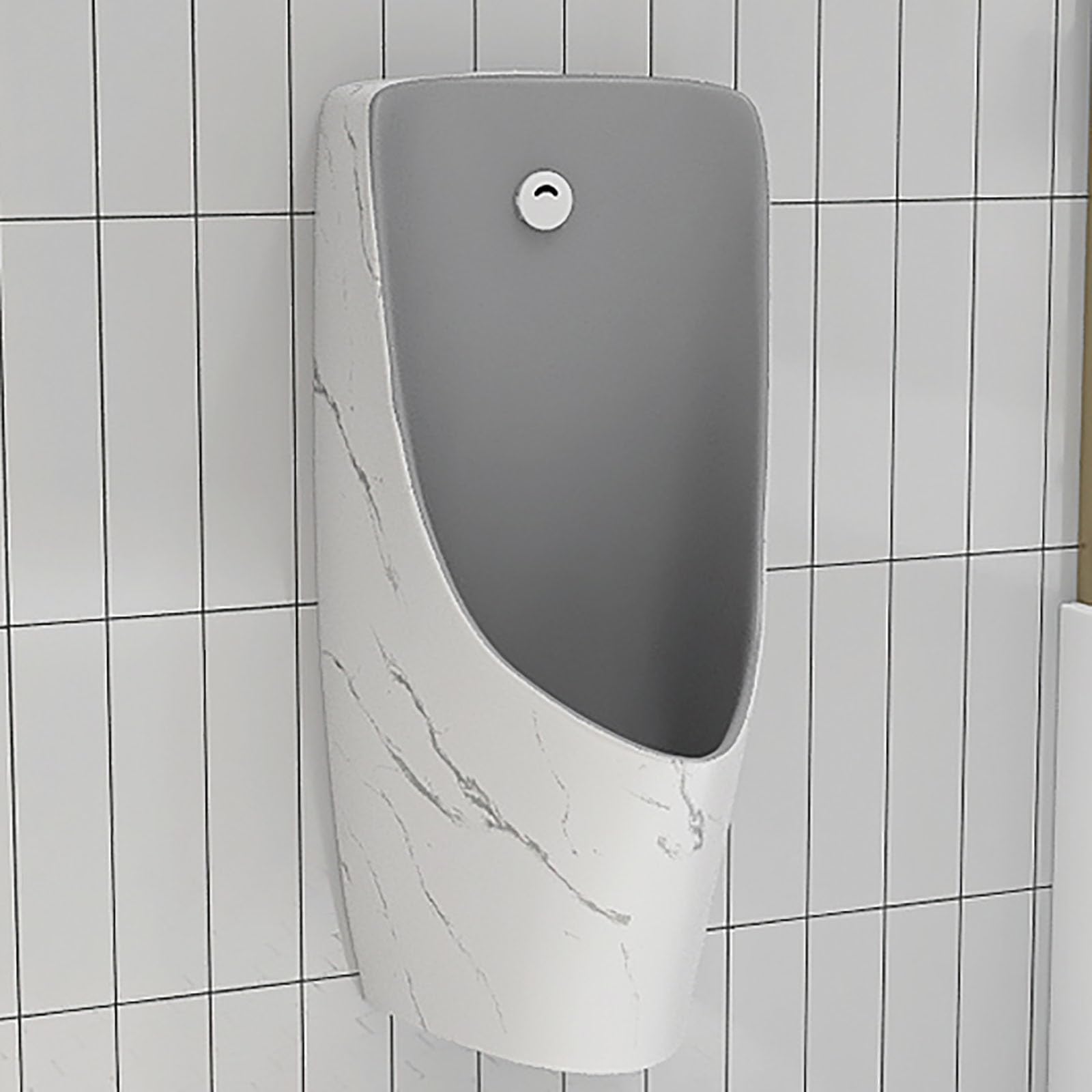 Orinatoi con sensore automatico, da parete, da uomo, con design a prova di fuoriuscite, per scuole, ospedali e bar, include valvola di scarico del sensore