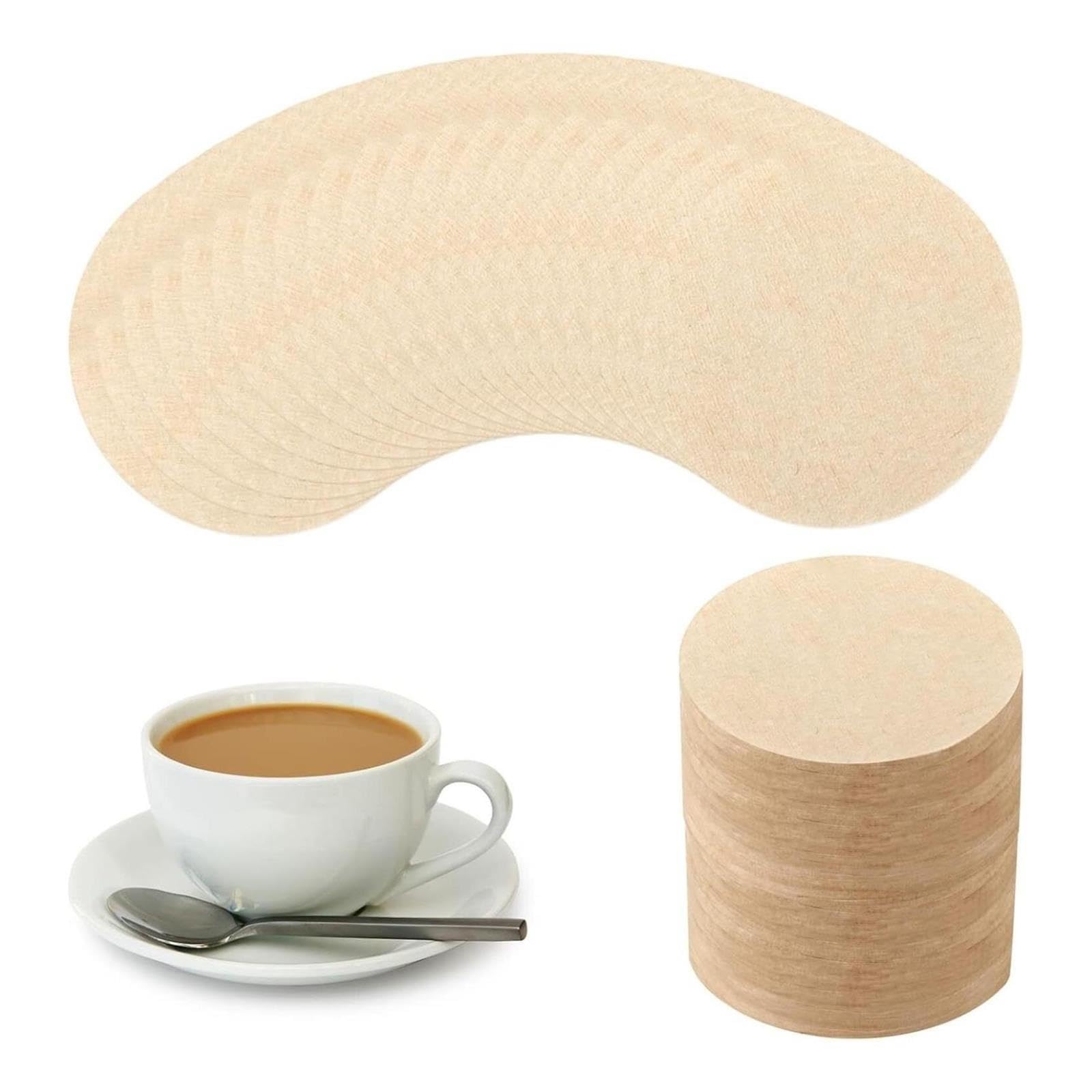 700 Uds. Filtros De Café Papel Redondos, 1-4 Tazas Por Goteo(White,60mm)