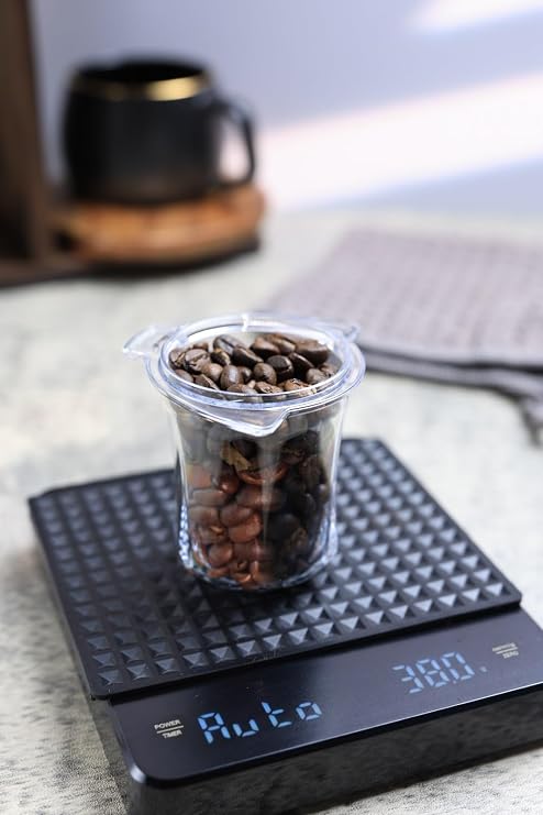 54mm Dosing Cup Clear Compatible with Breville 54mm Portafilters | with grinder activating tab - Transparent to visualize the coffee grind quality