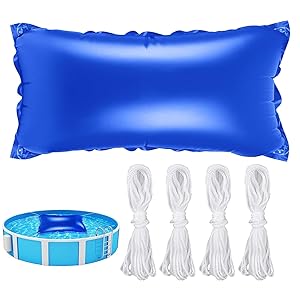 Almohada Inflable para Piscina | Almohada Aire para Piscina Resistente al frío Cojín de Aire para Piscinas para el Invierno Kit de Cierre Piscinas para el Invierno, con Cuerda de 4 Metros