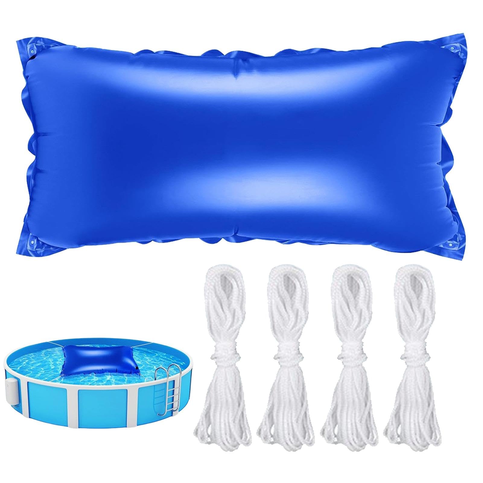 Pool Pillo - Cojín inflable para piscina de invierno, cojín de aire portátil para piscina, juego de cierre de piscina para invierno, a prueba de fugas, juego de invierno