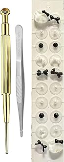 Ear Seeds Acupuncture Kit - Acupressure with Ears Seed, with Bonus Free Chart and Brass Acupressure Probe - for Balance & Wellness