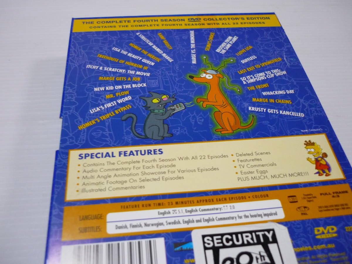 【美品】シンプソンズ 海外版 DVD コレクターズエディション 4セット ザ・シンプソンズ シーズン1 DVDコレクターズBOX 中古DVD・ブルーレイ